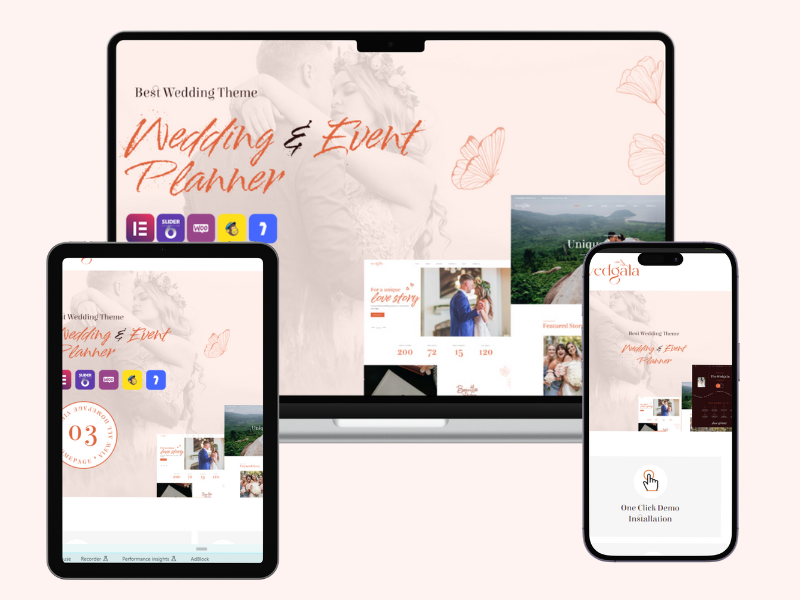 events website design
