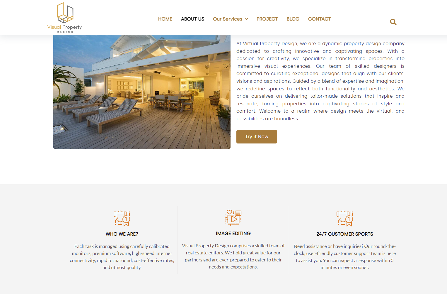 Visual Property Website services