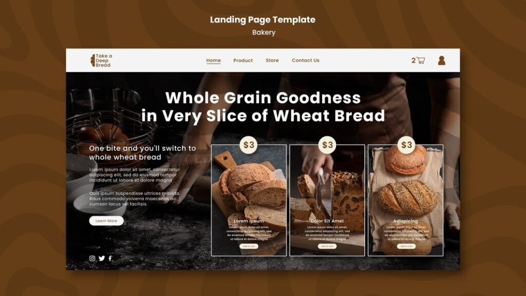 Bakery Website Design