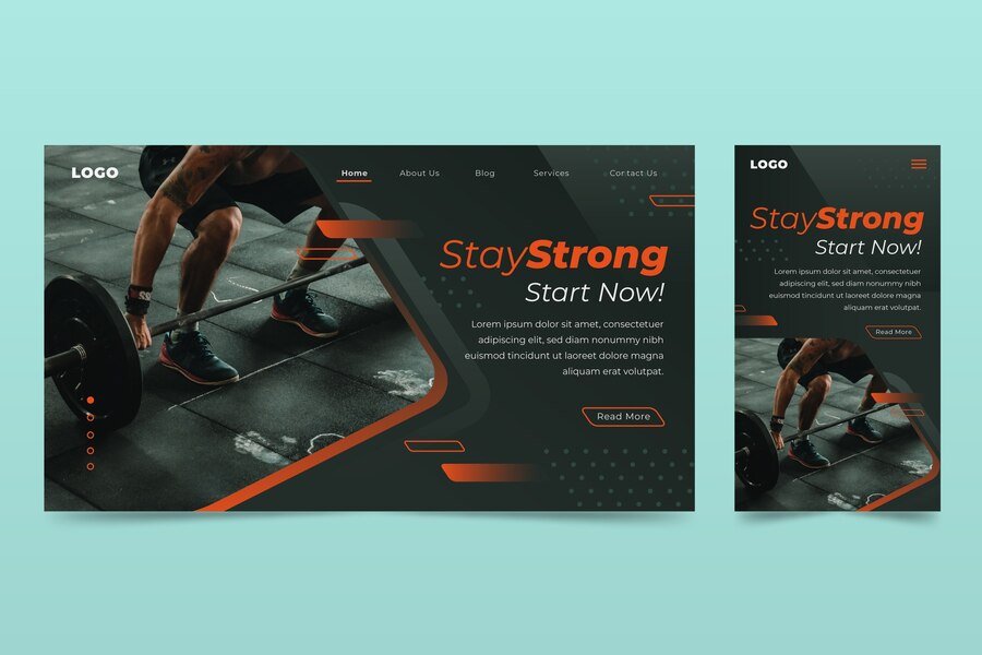 design gym fitness website